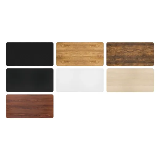 Tablero p/ Escritorio Motorizado Color Fibra de Carbono Negro (1200mm x 600mm)