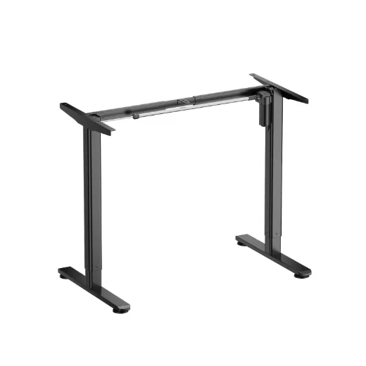 Escritorio Motorizado S16 (Patas Negras, Tablero Rustic Brown) 1200x600 mm