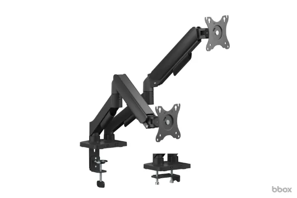 Soporte MONITOR de Escritorio DOBLE - Articulado Mecánico 17" a 32"