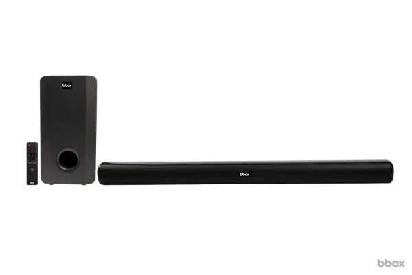 Barra de Sonido BBOX Modelo APOLO 2.1 con Doble parlante + Subwoofer 120w