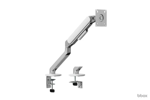 Soporte MONITOR de Escritorio Hidraulico 17" a 32" Plateado