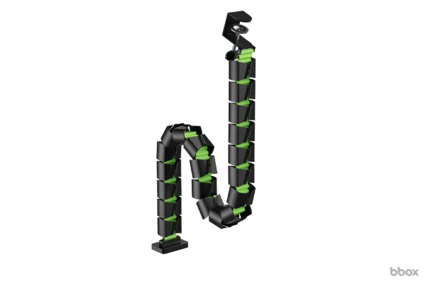 Cubre Cables GAMMING CC1010 con Abrazadera Negro & Verde