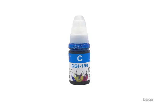 Cart. de Tinta Tanque p/ CANON PIXMA G2100 - GI-190C - BBOX - (70ml) - Cyan