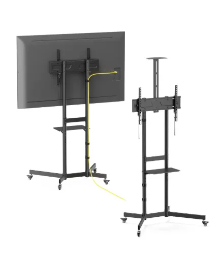 Carro para TV de 37"" a 70"" con Porta Camara y Estante
