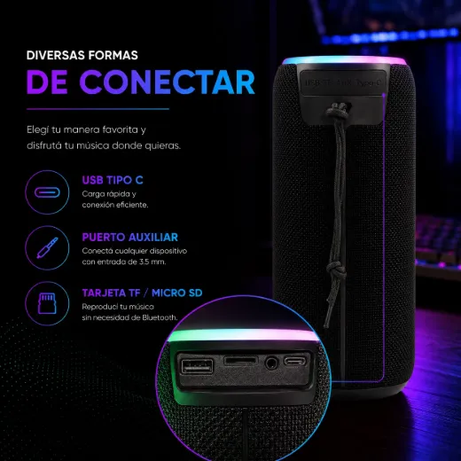 Parlante Bluetooth HORUS