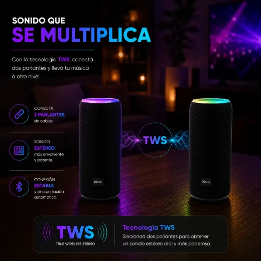 Parlante Bluetooth HORUS