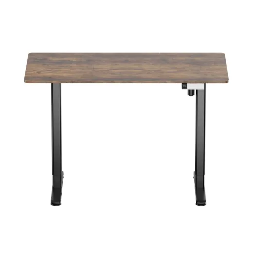 Escritorio Motorizado S16 (Patas Negras, Tablero Rustic Brown) 1200x600 mm