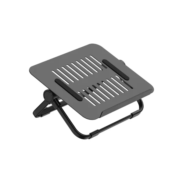 Soporte NOTEBOOK de Escritorio Plegable Acero h/ 17" Negro