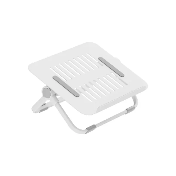 Soporte NOTEBOOK de Escritorio Plegable Acero h/ 17" Blanco