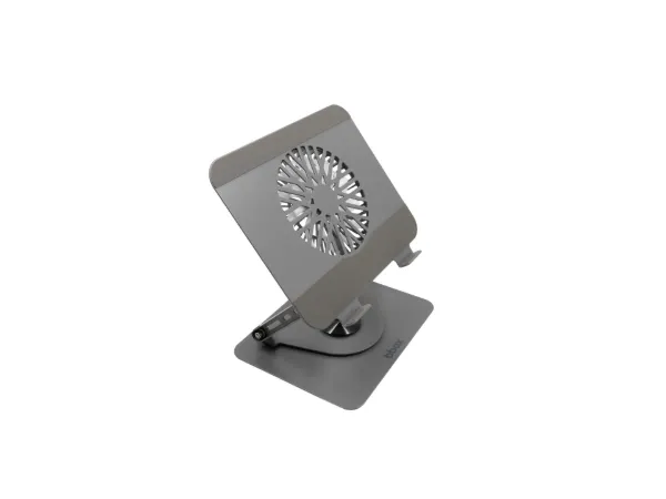 Soporte NOTEBOOK de Escritorio L121 Rot. 360° y Ventilacion Magnetica h/ 17" Silver